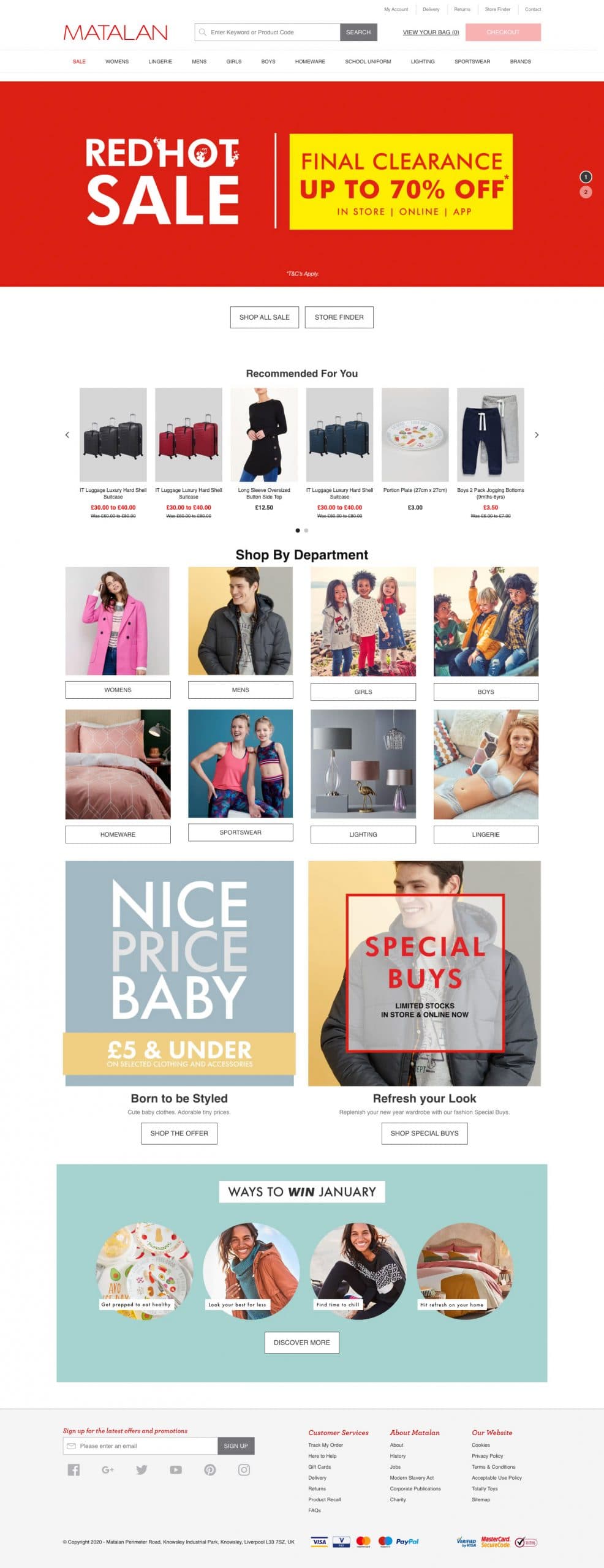 Matalan case study screenshot